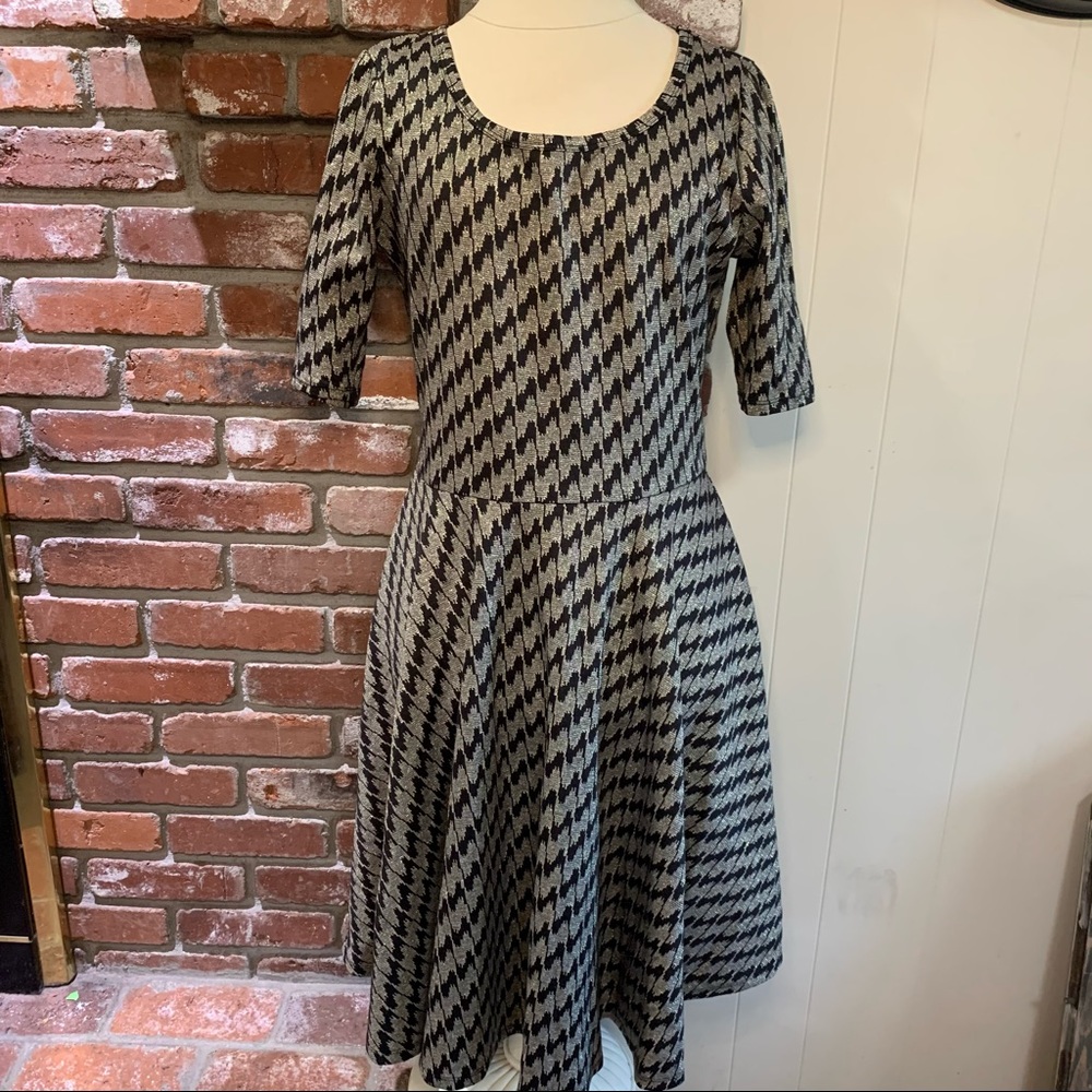 Black and Gold Dress